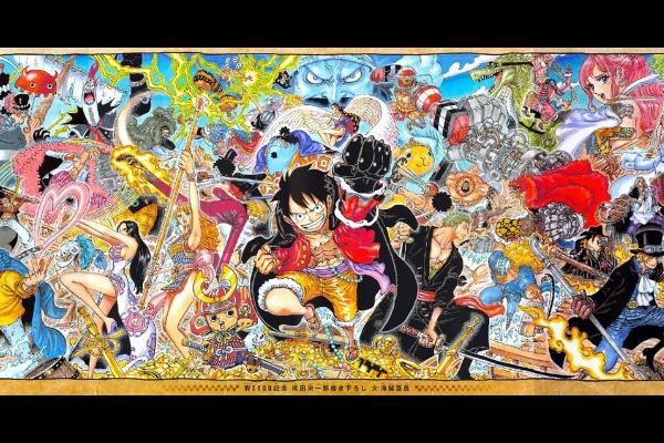 One Piece ฉลองครบ 100 เล่ม ด้วยการปล่อยภาพโปสเตอร์ขนาดใหญ่ ที่มีตัวละครในเรื่องกว่า 50 ตัวภายในภาพเดียว อนิเมะไทย ฉากนี้โคตรดี ANIMEไทย OnePiece ฉลองครบ100เล่ม