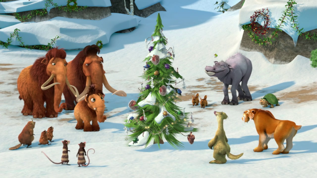 ก่อกำเนิดวันคริสต์มาสสไตล์ Ice Age อนิเมะไทย ฉากนี้โคตรดี ANIMEไทย IceAgeAMammothChristmas