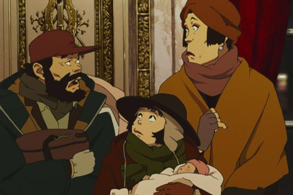 Tokyo Godfathers ยังคงเป็นอะนิเมะสำหรับช่วงเวลาแห่งคริสต์มาสที่สมบูรณ์แบบตลอดกาล อนิเมะไทย ฉากนี้โคตรดี ANIMEไทย TokyoGodfathers